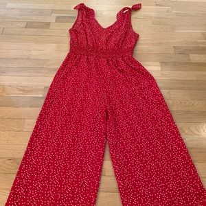 Jumper - Red and white polka dot